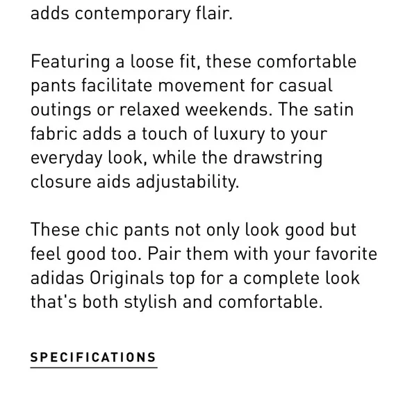 Adidas Black Polka Dot Wide Leg Track Pants - Picture 7 of 7